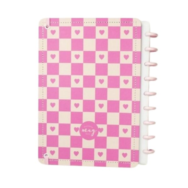 Caderno de Disco Xadrez Corações - Imagem 4