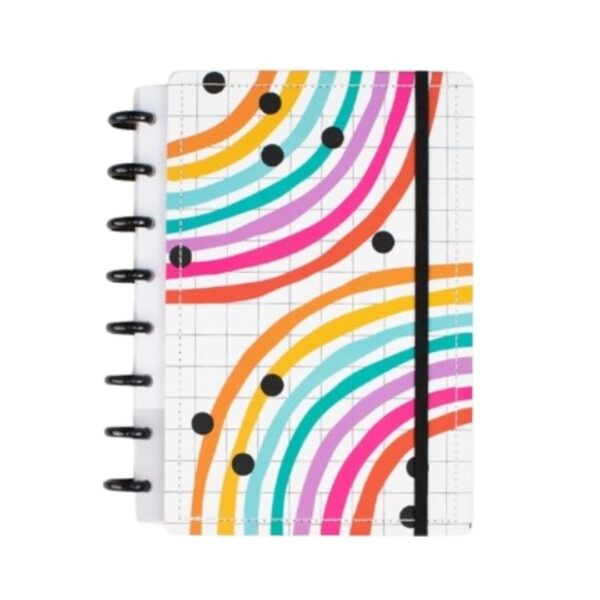 Caderno de Disco Arco-Íris