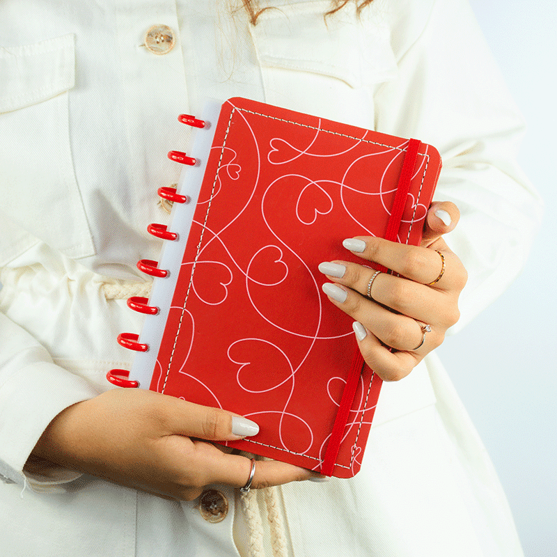 Caderno de Disco Love Line Hearts