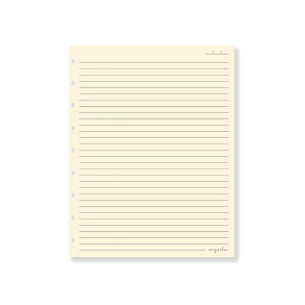 Refil Caderno de Disco Magnólia Pautado Pólen