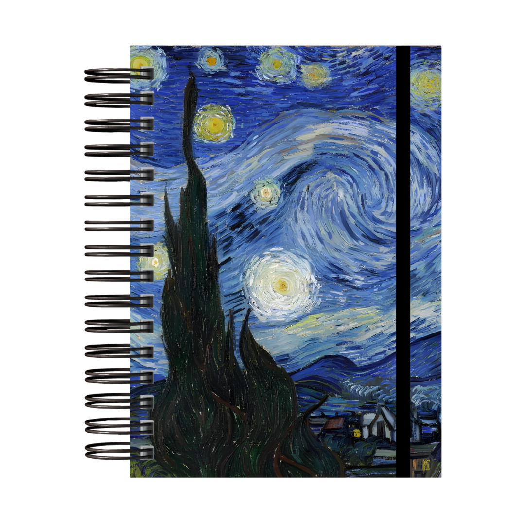 Caderno A5 "Noite Estrelada"